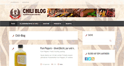 Desktop Screenshot of chili-blog.de