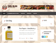 Tablet Screenshot of chili-blog.de